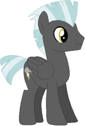 Size: 277x411 | Tagged: safe, artist:ra1nb0wk1tty, imported from derpibooru, thunderlane, pegasus, pony, male, simple background, solo, stallion, white background