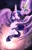 Size: 4400x6800 | Tagged: safe, artist:althyra-nex, imported from derpibooru, part of a set, twilight sparkle, alicorn, pony, absurd resolution, armpits, clothes, female, flying, knights of harmony, magic, part of a series, solo, space, sword, telekinesis, twilight sparkle (alicorn), weapon