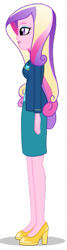 Size: 157x584 | Tagged: safe, imported from derpibooru, princess cadance, equestria girls, friendship games, clothes, dean cadance, female, high heels, shoes, simple background, skirt, solo, transparent background, vector