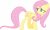 Size: 4981x3000 | Tagged: safe, artist:aqua-pony, imported from derpibooru, fluttershy, .svg available, absurd resolution, female, folded wings, looking back, simple background, solo, transparent background, vector, walking