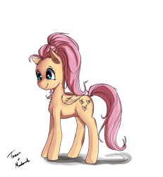 Size: 860x929 | Tagged: safe, artist:miokomata, artist:taurson, imported from derpibooru, fluttershy, chest fluff, collaboration, cute, female, shyabetes, simple background, solo, transparent background