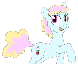 Size: 388x320 | Tagged: safe, artist:ieatbugs, imported from derpibooru, oc, oc only, oc:sugarfree, earth pony, pony, cutie mark, flockmod, simple background, walking, white background