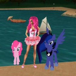 Size: 608x608 | Tagged: safe, imported from derpibooru, pinkie pie, princess luna, human, 3d, second life