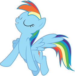 Size: 6400x6417 | Tagged: safe, artist:parclytaxel, imported from derpibooru, rainbow dash, pegasus, pony, no second prances, .svg available, absurd resolution, eyes closed, female, flying, gritted teeth, mare, simple background, smiling, solo, spread wings, transparent background, vector, wings