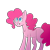 Size: 1000x1000 | Tagged: safe, artist:mandy-sunshine, imported from derpibooru, pinkie pie, pony, female, looking up, simple background, smiling, solo, transparent background