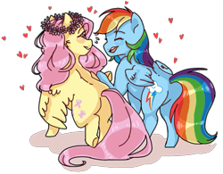 Size: 661x516 | Tagged: safe, artist:toybites, imported from derpibooru, fluttershy, rainbow dash, pegasus, pony, duo, female, flutterdash, heart, lesbian, mare, shipping, simple background, transparent background