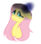 Size: 2423x2613 | Tagged: safe, artist:pixel-penguin-da, imported from derpibooru, fluttershy, bust, female, floppy ears, nervous, portrait, simple background, solo, transparent background