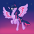 Size: 1024x1024 | Tagged: safe, artist:usagi-zakura, imported from derpibooru, twilight sparkle, alicorn, pony, wolf, female, furry, my little wolf, solo, species swap, twilight sparkle (alicorn)