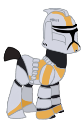 Size: 497x722 | Tagged: safe, artist:ripped-ntripps, imported from derpibooru, pony, clone, clone trooper, clone wars, ponified, simple background, solo, star wars