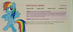 Size: 1323x587 | Tagged: safe, imported from derpibooru, rainbow dash, tails of equestria, official, text