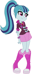 Size: 230x528 | Tagged: safe, artist:ra1nb0wk1tty, imported from derpibooru, sonata dusk, equestria girls, female, ponytail, simple background, solo, white background