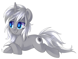 Size: 3856x2896 | Tagged: safe, artist:drawntildawn, imported from derpibooru, oc, oc only, oc:frozen raine, pony, unicorn, bedroom eyes, cutie mark, female, lying down, simple background, solo, transparent background, vector