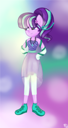 Size: 2192x4104 | Tagged: safe, artist:xxshnysdrawnzxx, imported from derpibooru, starlight glimmer, equestria girls, absurd resolution, alternate hairstyle, clothes, female, ponied up, solo