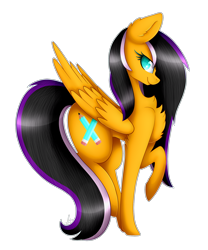 Size: 2000x2400 | Tagged: safe, artist:magicalbrownie, imported from derpibooru, oc, oc only, oc:sunrise, pegasus, pony, chest fluff, female, high res, mare, raised hoof, simple background, solo, transparent background