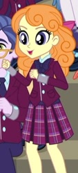 Size: 171x377 | Tagged: safe, imported from derpibooru, screencap, clayton potter, fleur-de-lis, frosty orange, larry cooper, orange sherbette, equestria girls, friendship games, clothes, crystal prep academy uniform, school uniform