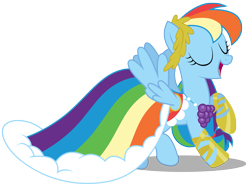 Size: 4007x3000 | Tagged: safe, artist:brony-works, imported from derpibooru, rainbow dash, pegasus, pony, the best night ever, absurd resolution, clothes, dress, female, gala dress, open mouth, simple background, solo, transparent background, vector