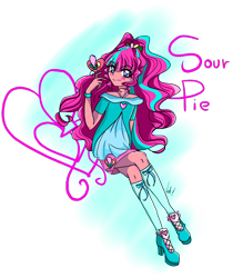 Size: 896x1024 | Tagged: safe, artist:sonatablaze, imported from derpibooru, pinkie pie, sour sweet, equestria girls, female, fusion, fusion:sour pie, solo