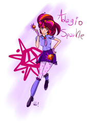 Size: 960x1408 | Tagged: safe, artist:sonatablaze, imported from derpibooru, adagio dazzle, twilight sparkle, equestria girls, rainbow rocks, female, fusion, fusion:adagio sparkle, solo