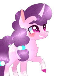 Size: 417x522 | Tagged: safe, artist:pandemiamichi, artist:s1nb0y, imported from derpibooru, sugar belle, earth pony, pony, unicorn, blushing, colored hooves, female, simple background, smiling, solo, transparent background