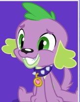 Size: 163x208 | Tagged: safe, imported from derpibooru, screencap, spike, dog, equestria girls, eqg profile picture, male, sitting, smiling, solo, spike the dog