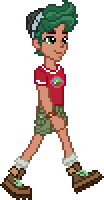 Size: 104x200 | Tagged: safe, artist:botchan-mlp, imported from derpibooru, timber spruce, equestria girls, legend of everfree, animated, boots, clothes, cute, gif, male, pixel art, shorts, simple background, socks, solo, sprite, timberbetes, transparent background, walking
