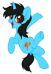 Size: 1827x2628 | Tagged: safe, artist:hawthornss, imported from derpibooru, oc, oc only, oc:andrea, pony, unicorn, dock, looking at you, open mouth, simple background, smiling, solo, transparent background, underhoof