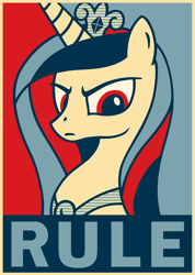 Size: 2400x3380 | Tagged: safe, artist:azdaracylius, imported from derpibooru, princess cadance, female, hope poster, solo