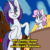 Size: 500x500 | Tagged: safe, artist:koportable, imported from derpibooru, rarity, sweetie belle, pony, animated, dragon ball, dragon ball z, duo, female, gif