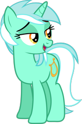 Size: 5004x7567 | Tagged: safe, artist:hithroc, imported from derpibooru, lyra heartstrings, pony, unicorn, season 5, slice of life (episode), absurd resolution, cute, female, g4, lidded eyes, lyrabetes, mare, open mouth, simple background, smiling, solo, transparent background, vector