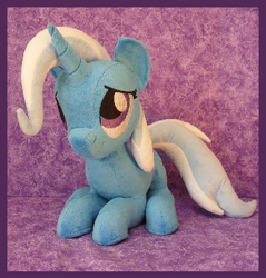 Size: 371x388 | Tagged: safe, artist:bluedragonflyplush, imported from derpibooru, trixie, pony, unicorn, cropped, female, irl, mare, photo, plushie, solo