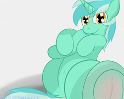 Size: 1500x1200 | Tagged: safe, artist:cloufy, imported from derpibooru, lyra heartstrings, female, fetish, hoof fetish, hoof hold, hooves, solo, spread legs, spreading, underhoof