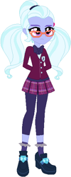 Size: 232x579 | Tagged: safe, artist:ra1nb0wk1tty, imported from derpibooru, sugarcoat, equestria girls, clothes, crystal prep academy uniform, female, school uniform, simple background, solo, white background