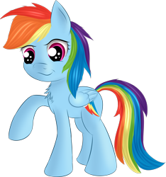 Size: 3043x3254 | Tagged: safe, artist:brok-enwings, imported from derpibooru, rainbow dash, pegasus, pony, chest fluff, female, mare, simple background, solo, transparent background