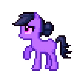 Size: 300x300 | Tagged: artist needed, safe, derpibooru exclusive, imported from derpibooru, oc, oc only, oc:safety weed, pixel art, raised hoof, simple background, solo, white background