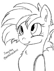 Size: 681x908 | Tagged: safe, artist:violetdesignstudios, imported from derpibooru, oc, oc only, oc:twinkle shine, earth pony, pony, female, mare, monochrome, solo