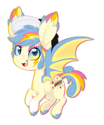 Size: 1089x1307 | Tagged: safe, artist:angei-bites, imported from derpibooru, oc, oc only, oc:pop art, bat pony, pony, female, mare, simple background, solo, transparent background