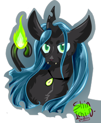 Size: 2380x2900 | Tagged: safe, artist:shinichi-d-creighton, imported from derpibooru, queen chrysalis, cat, catified, fangs, female, magic, solo, species swap