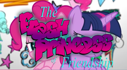 Size: 2045x1130 | Tagged: safe, imported from derpibooru, screencap, pinkie pie, rainbow dash, twilight sparkle, alicorn, earth pony, pony, fresh princess and friends' poses, fresh princess of friendship, graffiti, official, the fresh prince of bel-air, twilight sparkle (alicorn), youtube link