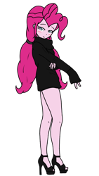 Size: 720x1280 | Tagged: safe, artist:ajrrhvk12, imported from derpibooru, pinkie pie, equestria girls, clothes, female, simple background, solo, sweater, transparent background