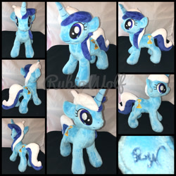 Size: 1600x1600 | Tagged: safe, artist:rubiowolf, imported from derpibooru, minuette, pony, unicorn, irl, photo, plushie