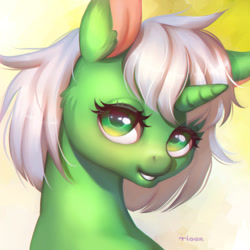 Size: 1024x1024 | Tagged: safe, artist:purpletigra, imported from derpibooru, oc, oc only, pony, unicorn, bust, portrait, solo