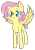 Size: 716x1035 | Tagged: safe, artist:archego-art, artist:tilling-tan, imported from derpibooru, fluttershy, butterfly, pegasus, pony, alternate hairstyle, female, insect on nose, looking at something, short hair, simple background, solo, spread wings, standing, transparent background, wings