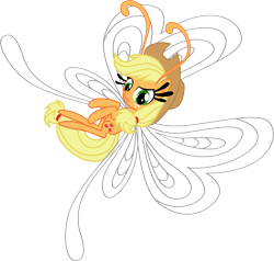 Size: 7962x7591 | Tagged: safe, artist:benybing, imported from derpibooru, applejack, breezie, it ain't easy being breezies, absurd resolution, applebreezie, breeziefied, cute, female, flying, hilarious in hindsight, simple background, solo, species swap, transparent background