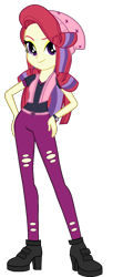 Size: 570x1402 | Tagged: safe, artist:sunsetshimmer333, imported from derpibooru, moondancer, starlight glimmer, equestria girls, alternate universe, beanie, clothes, clothes swap, equestria girls-ified, female, hand on hip, hat, high heels, looking at you, palette swap, pants, recolor, shirt, simple background, smiling, solo, transparent background