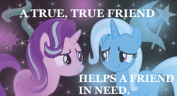 Size: 1022x558 | Tagged: safe, imported from derpibooru, starlight glimmer, trixie, pony, a true true friend