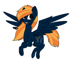 Size: 2222x1799 | Tagged: safe, artist:ohsushime, imported from derpibooru, oc, oc only, oc:ember, pegasus, pony, female, mare, simple background, solo, spread wings, transparent background, wings