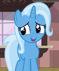 Size: 409x493 | Tagged: safe, imported from derpibooru, screencap, trixie, pony, all bottled up, animated, female, gif, loop
