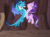 Size: 726x540 | Tagged: safe, imported from derpibooru, screencap, princess ember, starlight glimmer, dragon, pony, celestial advice, animated, chest bump, emberglimmer, female, gif