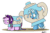 Size: 800x527 | Tagged: safe, artist:bobthedalek, edit, editor:totallynotanoob, imported from derpibooru, starlight glimmer, trixie, pony, unicorn, all bottled up, animated, clothes, costume, cup, cute, diatrixes, drink, drink costume, female, food, food costume, funny, gif, happy, mare, simple background, starlight glimmer is not amused, starlight is not amused, stressed, tea, tea costume, teacup, teacup costume, teapot, teapot costume, that pony sure does love teacups, unamused, white background
