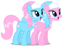 Size: 4029x3000 | Tagged: safe, artist:brony-works, imported from derpibooru, aloe, lotus blossom, pony, absurd resolution, simple background, smiling, transparent background, vector